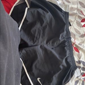 black and white nike shorts